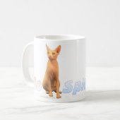 Sphynx Cat Coffee Mok (Voorkant links)