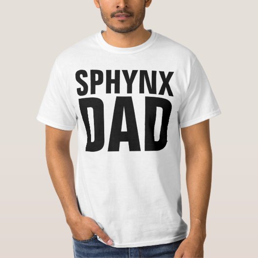 SPHYNX CAT DAD T-shirts & sweatshirts (Voorkant)