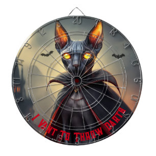 Sphynx Cat Dracula Grappige gezegden DartBoard Gam Dartbord