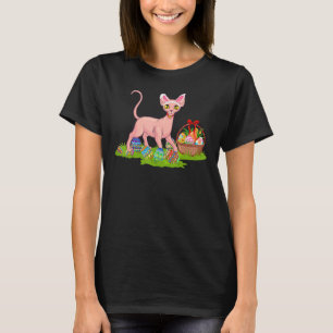 Sphynx Cat Easter Egg Bunny Sphynx Cat Eas T-shirt
