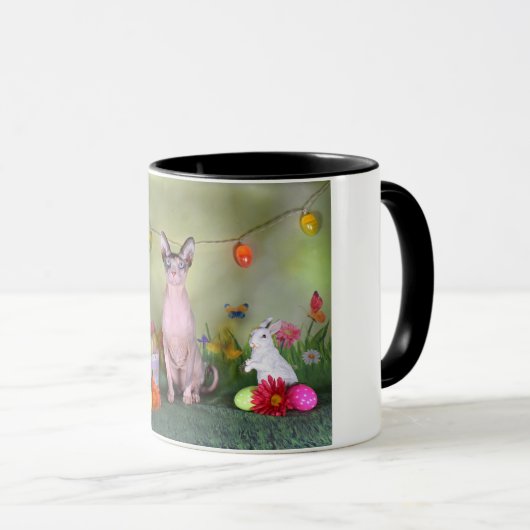 Sphynx Cat Easter Mok (Voorkant rechts)