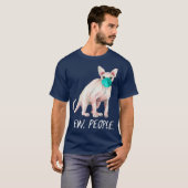 SPHYNX Cat Ew People Cat Wearing Face Mask T-shirt (Voorkant volledig)