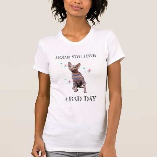 Sphynx Cat Funny T-shirt (Voorkant)