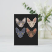 Sphynx Cat Gift voor mannen Sphynx Cat Briefkaart (Staand voorkant)