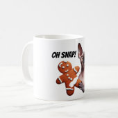 Sphynx Cat Gingerbread Cookie Oh Snap Grappig Koffiemok (Voorkant links)