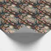 Sphynx Cat Halloween Spooky Cadeaupapier (Hoek)