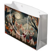 Sphynx Cat Halloween Spooky Groot Cadeauzakje (Achterkant Gekanteld)