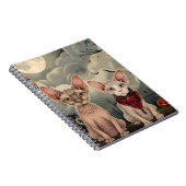 Sphynx Cat Halloween Spooky Notitieboek (Rechterzijde)