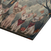 Sphynx Cat Halloween Spooky Snijplank (Hoek)