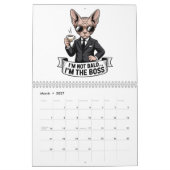 Sphynx Cat Humor Art | Flexible Quote Design Kalender (Mar 2027)