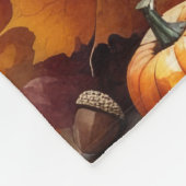 Sphynx Cat in Autumn verlaat Thanksgiving Fleece Deken (Hoek)