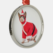 Sphynx Cat in Santa Claus Suit Ornament (Rechts)