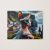 Sphynx Cat Jigsaw Puzzle Cliffs of Mother Ireland Legpuzzel (Horizontaal)