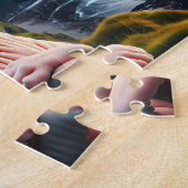 Sphynx Cat Jigsaw Puzzle Cliffs of Mother Ireland Legpuzzel (Zijkant)