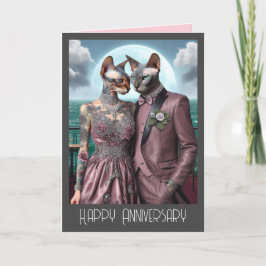 Sphynx Cat Jubileum Kaart | Samen perfectioneren