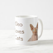Sphynx Cat Koffiemok (Voorkant rechts)