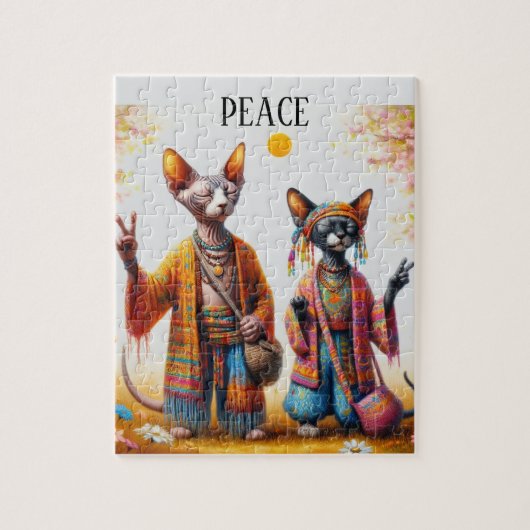 Sphynx Cat Legpuzzel (Verticaal)