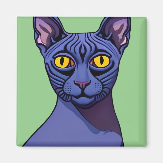 Sphynx Cat Magneet (Voorkant)