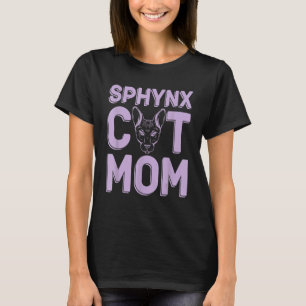 Sphynx Cat mam Sphinx Harde borst T-shirt