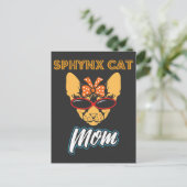 Sphynx Cat Mama draagt  Bandana Briefkaart (Staand voorkant)