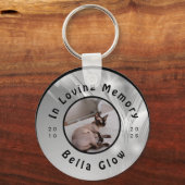 Sphynx Cat Memorial Silver Remembrance Art Sleutelhanger (Voorkant)