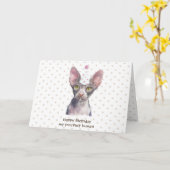 Sphynx Cat met partijPet Kaart (Gele Bloem)