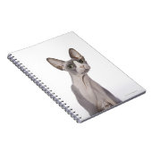 Sphynx Cat met verraste expressie Notitieboek (Rechterzijde)