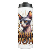 Sphynx Cat Mom Moederdag Travel Mug Tumbler Thermosbeker (Voorkant)