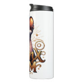 Sphynx Cat Mom Moederdag Travel Mug Tumbler Thermosbeker (Geroteerd rechts)