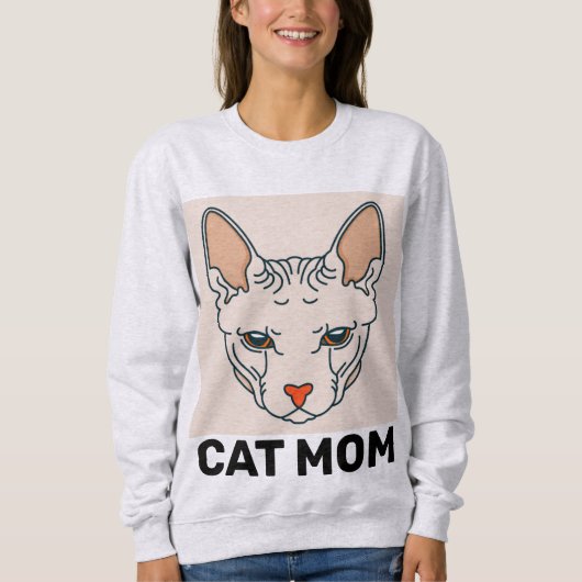 SPHYNX CAT MOM T-SHIRS TRUI (Voorkant)