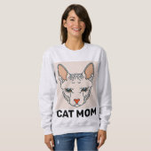 SPHYNX CAT MOM T-SHIRS TRUI (Voorkant volledig)