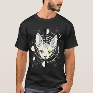 Sphynx Cat Moon Phase Gothic T-shirt