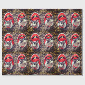 Sphynx Cat Ninja Santa Kerstmis Cadeaupapier (Vlak)