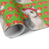 Sphynx Cat Ninja Santa Kerstmis Holi Green Gift Cadeaupapier (Rol Hoek)