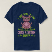 Sphynx Cat Occult ik hou echt van katten en sata T-shirt (Design voorkant)
