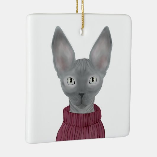 Sphynx Cat Ornament (Rechts)