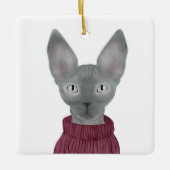 Sphynx Cat Ornament (Voorkant)
