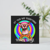 Sphynx Cat Over the Hill Verjaardag (Staand voorkant)