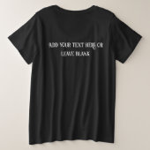 Sphynx Cat Over the Hill Verjaardag Grote Maat T-shirt (Design achterkant)