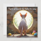 Sphynx Cat - Paasvakantie Kaart (Voorkant)