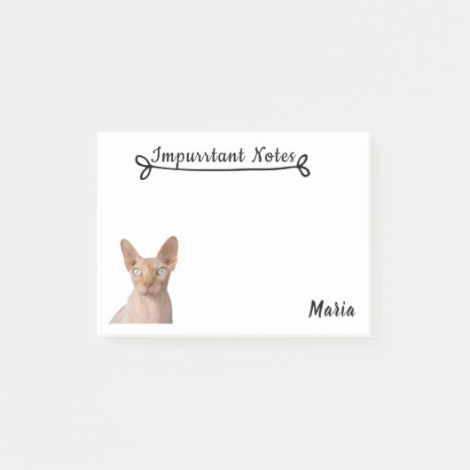 Sphynx Cat. Post-it® Notes (Voorkant)