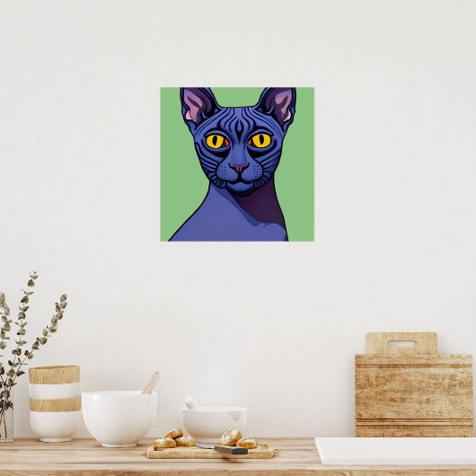 Sphynx Cat Poster (Keuken)