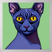 Sphynx Cat Poster (Voorkant)