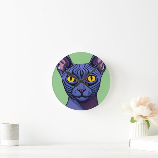 Sphynx Cat Ronde Klok (Huis)
