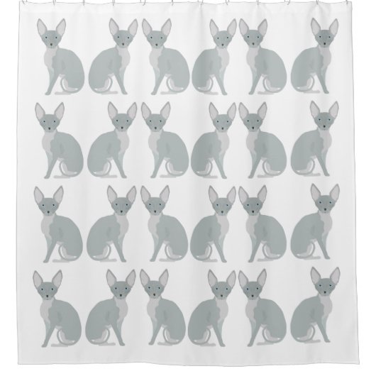 Sphynx Cat Shower Curtain Douchegordijn (Voorkant)