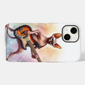 Sphynx Cat speelt basgitaar muzikant telefoonhoesj Case-Mate iPhone Case (Achterkant (horizontaal))