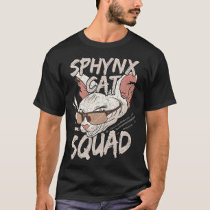 Sphynx Cat Squad Cadeau & beste internet vrienden T-shirt