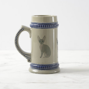Sphynx Cat Stein Bierpul