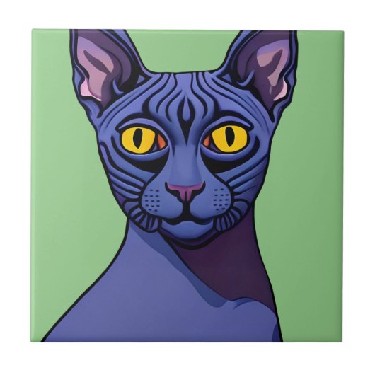 Sphynx Cat Tegeltje (Voorkant)