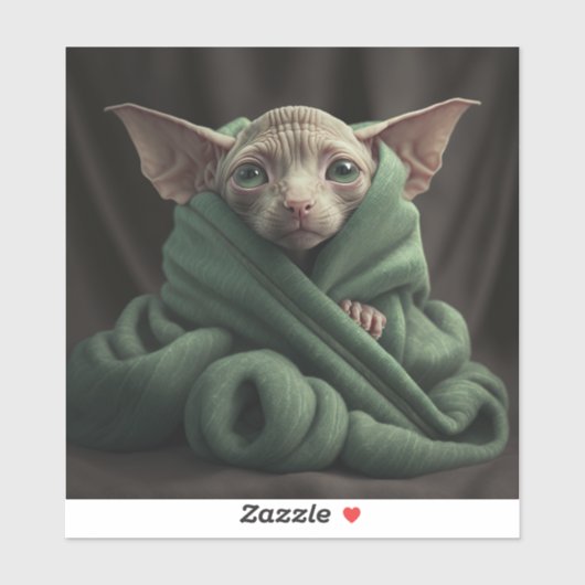 SPHYNX CAT VINYL GROTE DECAL 6X6 STICKER (Vel)